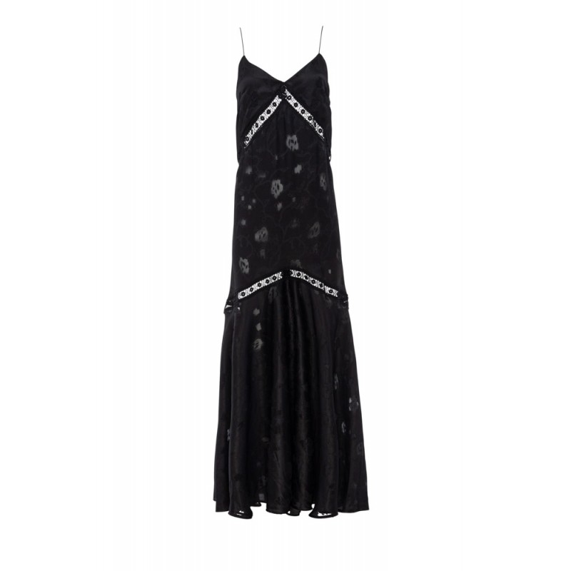 GLORIA BLACK LONG DRESS